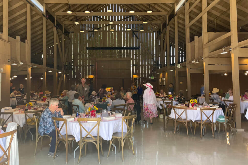 Guests enjoying the luncheon