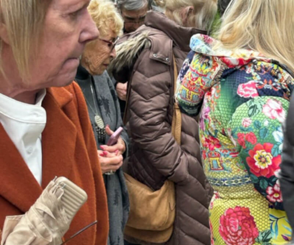 Malibu Garden Club members at the Getty Villa